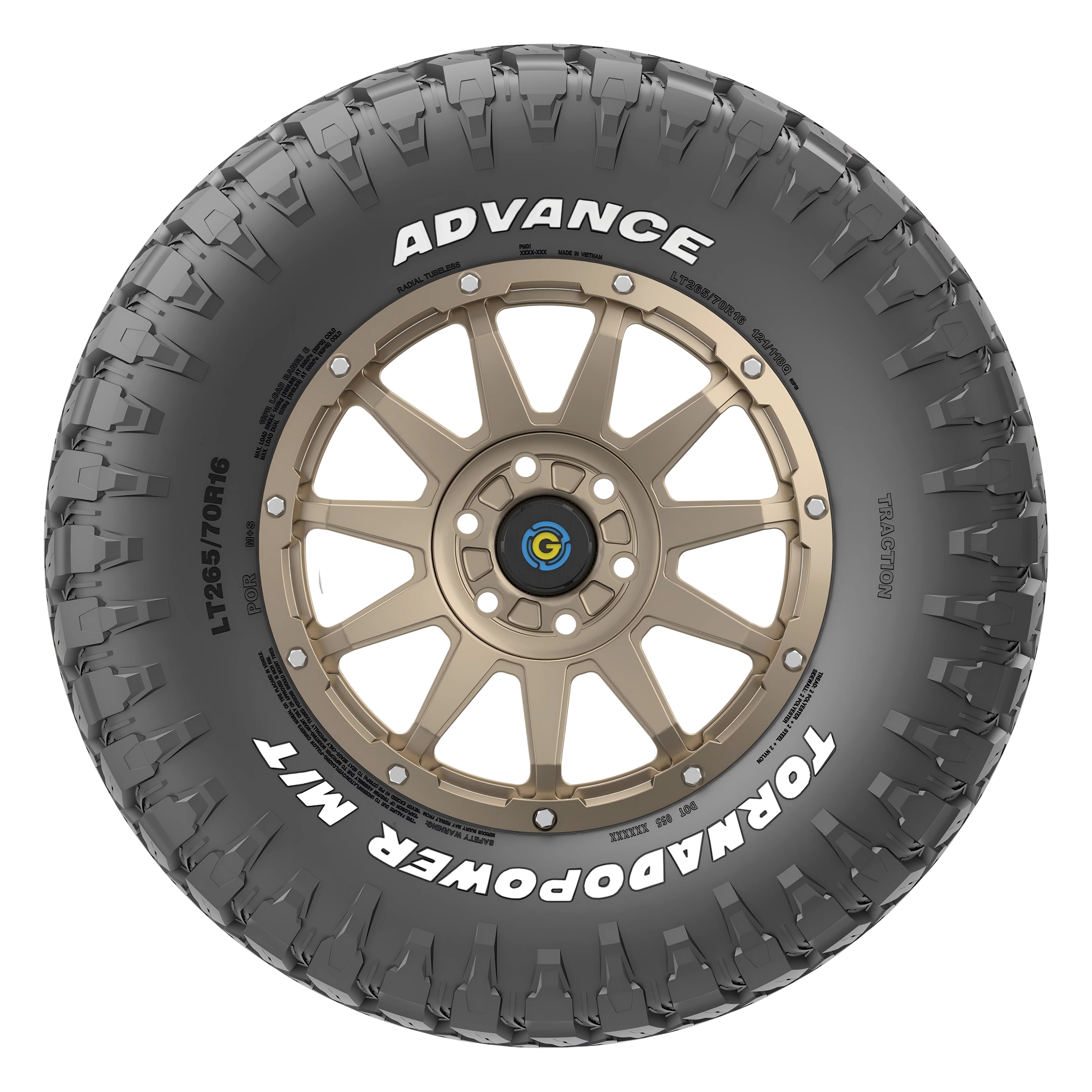 TornadoPower M/T 33/12.5R20 114Q TornadoPower M/T 33/12.5R20 114Q