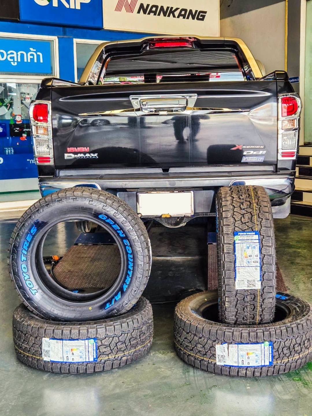 Isuzu D-max ติดตั้ง Open Country AT3 White Letter